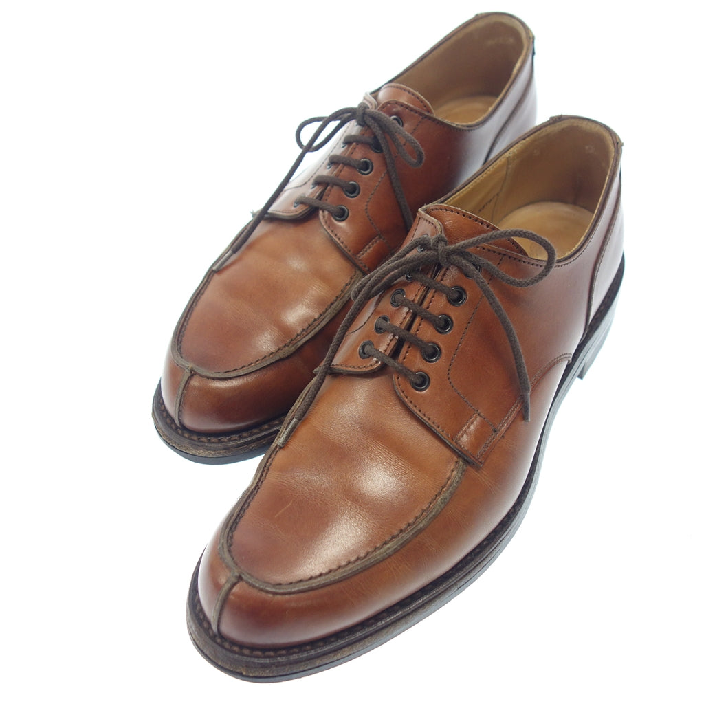 中古◆クロケット＆ジョーンズ Uチップ レザーシューズ ウェックスフォード メンズ ブラウン サイズ6E Crockett&Jones WEXFORD【AFC44】