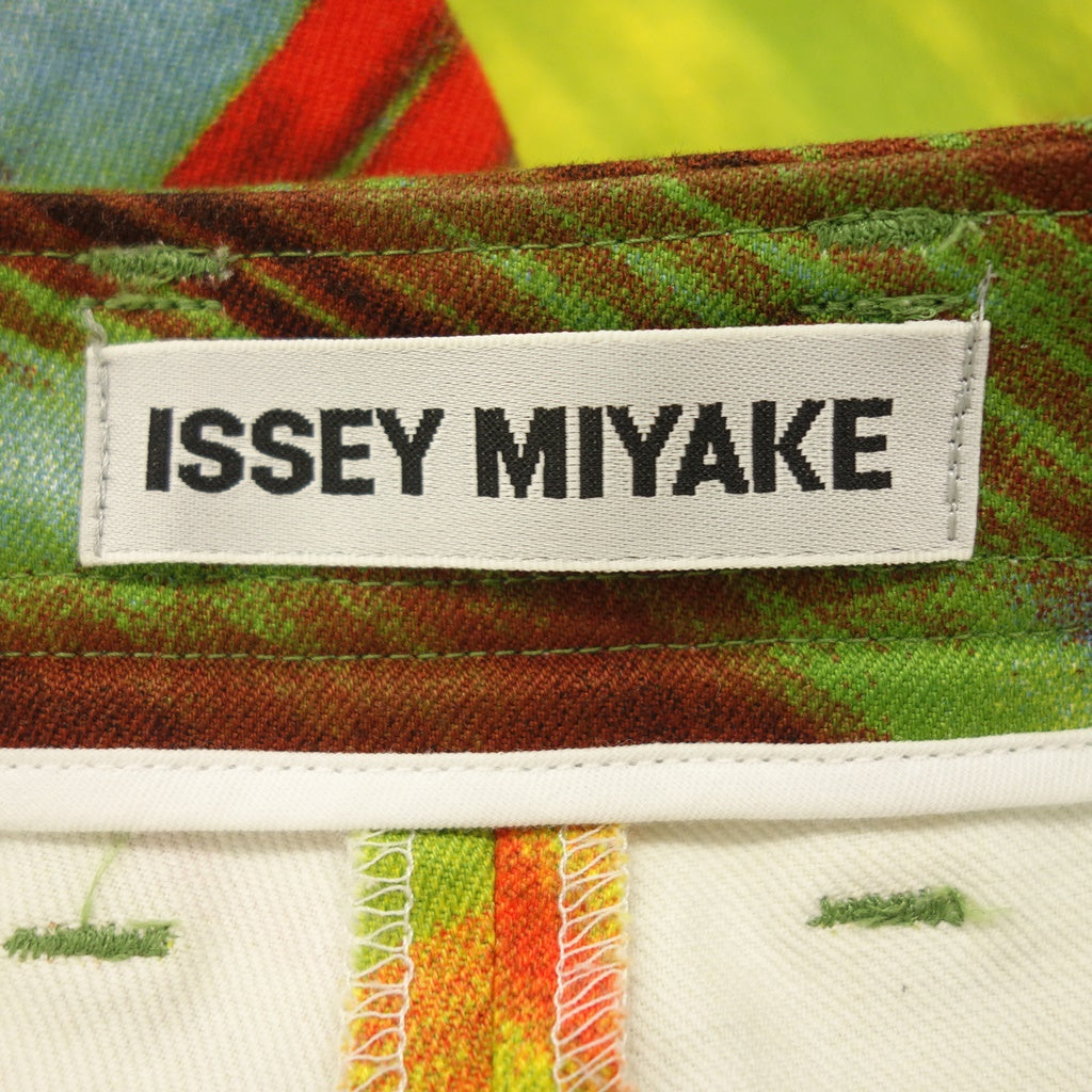 非常漂亮的商品◆Issey Miyake 全身图案长裤 IM11FF047 女式多色 2 号 ISSEY MIYAKE [AFB29] 