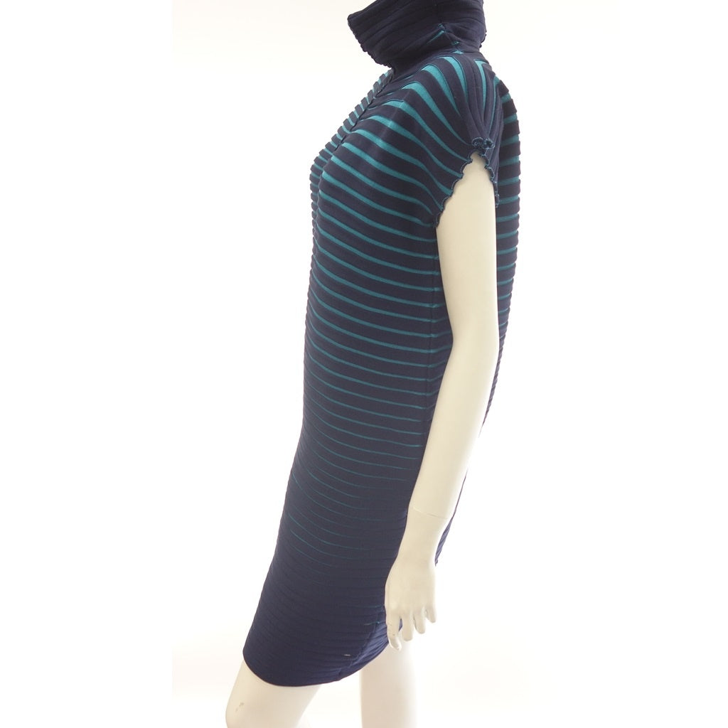 Good condition ◆ Pleats Please Issey Miyake Tunic PP01KH752 Shimmering Asymmetric Ladies Navy Size 3 PLEATS PLEASE ISSEY MIYAKE CHIRA CHIRA [AFB29] 