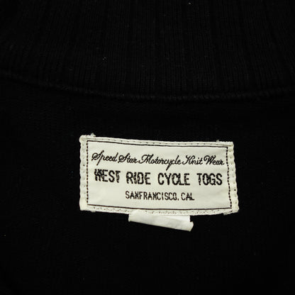 Used ◆Westride Sweatshirt Half Zip Men's 36 White x Black WESTRIDE CYCLETOGS [AFB11] 