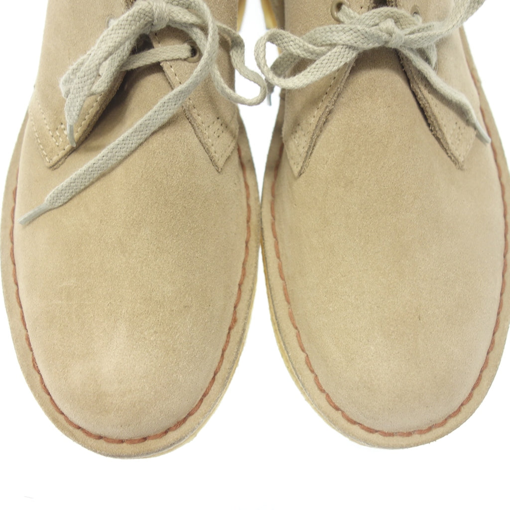 状况非常好◆Clarks 沙漠靴 31695 绒面革男式米色 US8 Clarks [AFC8] 