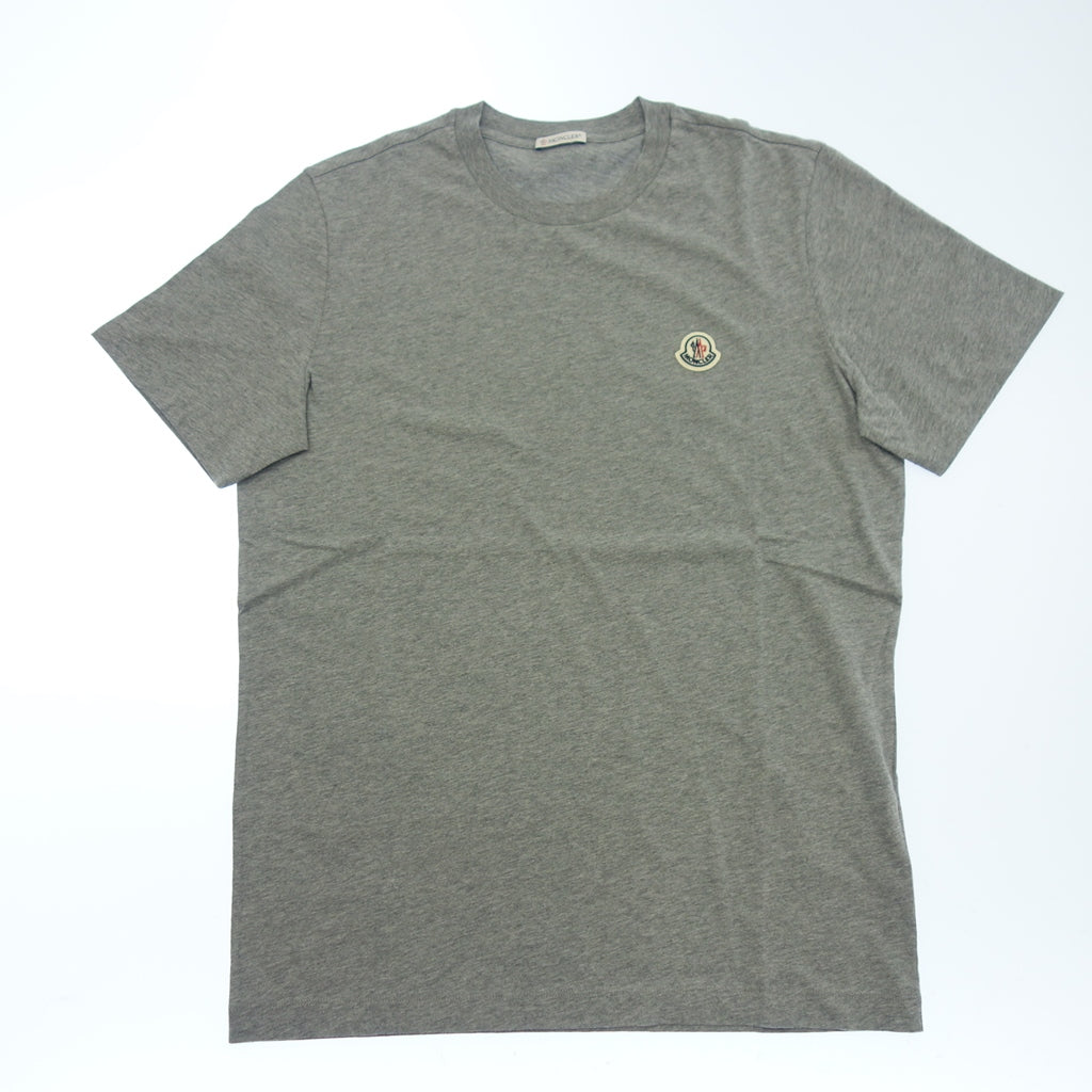 Like new◆Moncler Short Sleeve T-shirt Logo Patch Cotton Men's Gray Size M C-SCOM-22-63901 MONCLER [AFB12] 