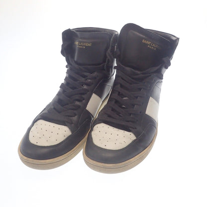 Used ◆Saint Laurent Leather Sneakers Signature Court Classic SL/10H Men's 42 Black x White SAINT LAURENT [AFC2] 