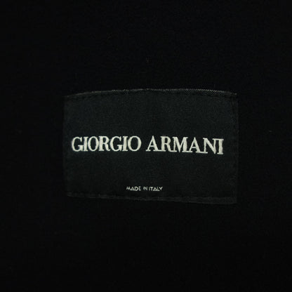 ジョルジオアルマーニ ステンカラーコート メンズ 54 黒 GIORGIO ARMANI【AFB45】【中古】