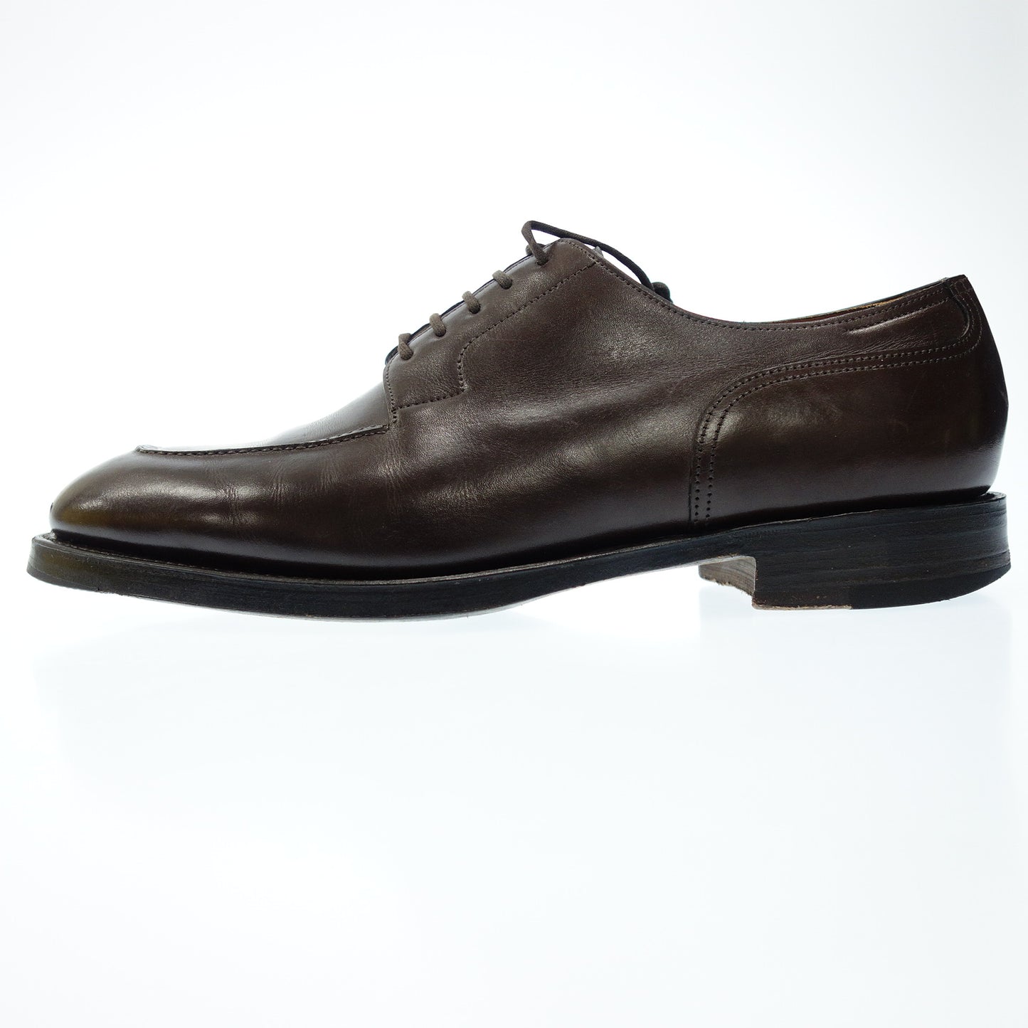 状况良好◆John Lobb 皮鞋 U Tip Chambord 男式 8.5 棕色 JOHN LOBB [AFD8] 