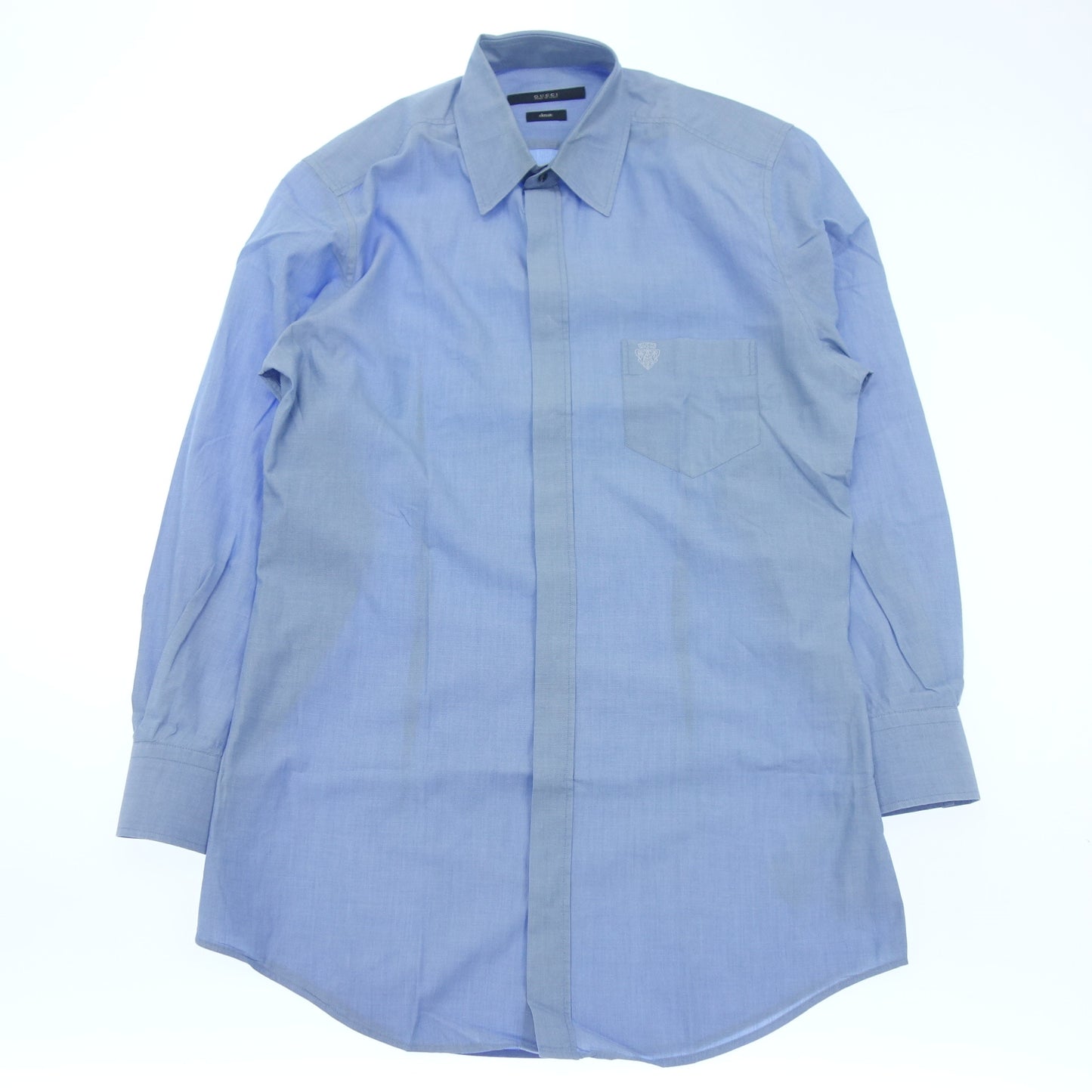 Gucci shirt classic men's blue 38 GUCCI [AFB20] [Used] 