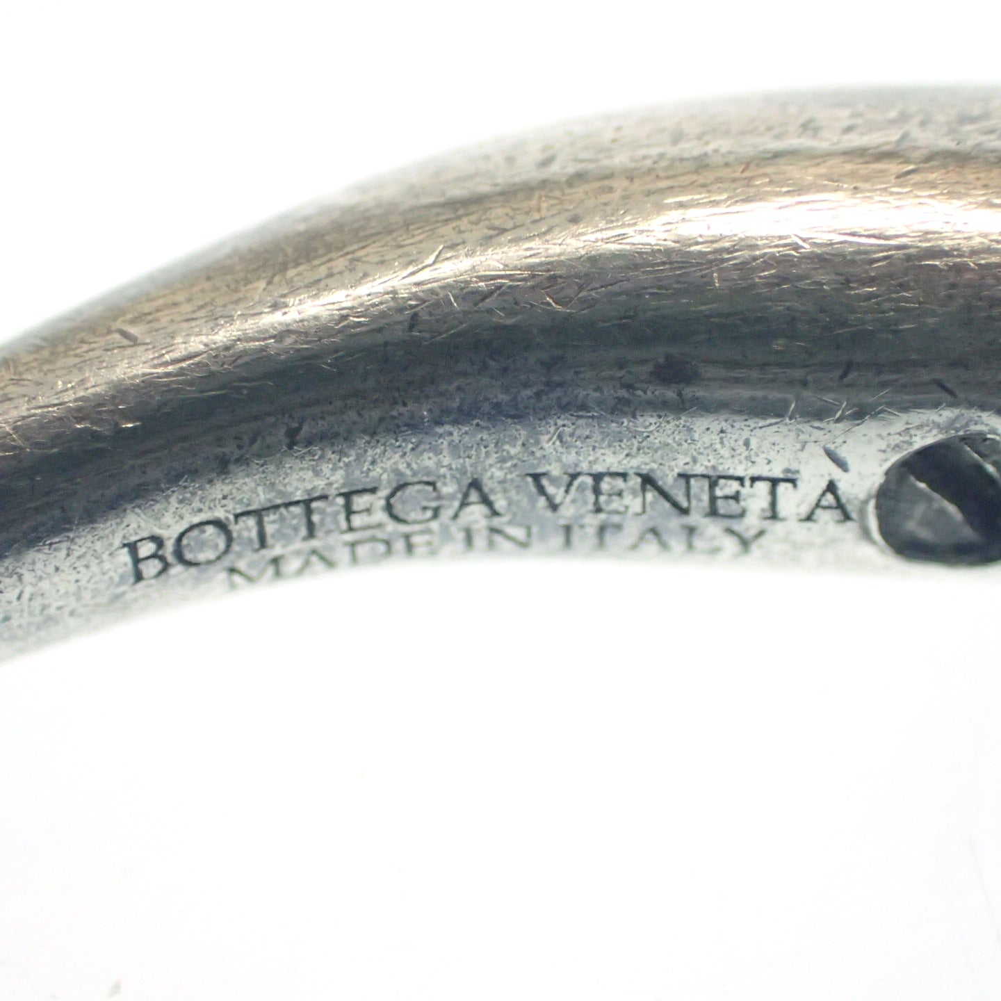 二手 ◆ Bottega Veneta 手链 Intrecciato 银色五金 黑色 BOTTEGA VENETA [LA] 