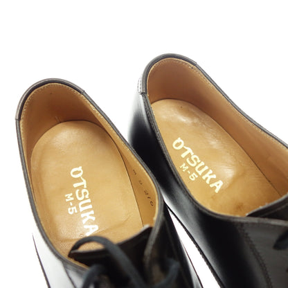 Very good condition◆Otsuka Shoes Ⅿ-5 216 Plain Toe Leather Shoes Swan Neck Weinheimer Men's 4.5 Black OTSUKA [AFD2] 