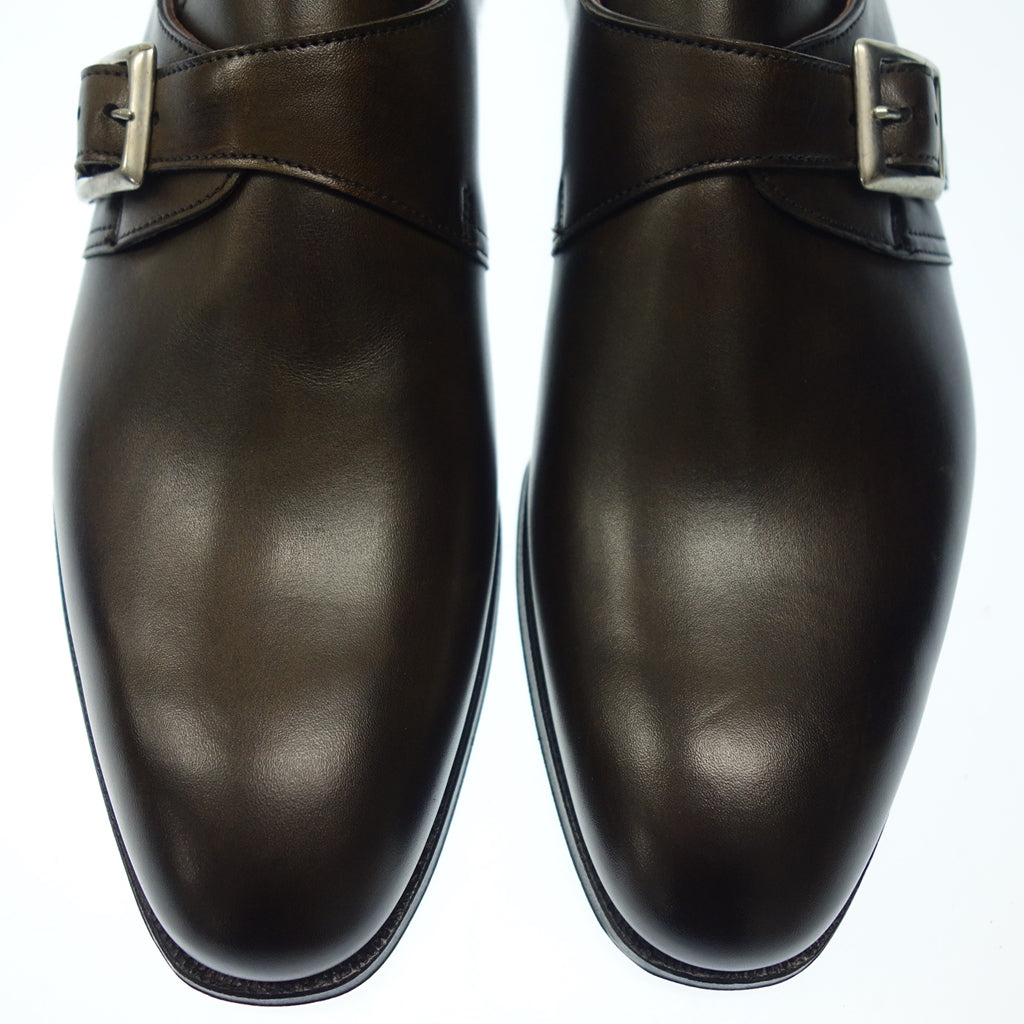 Crockett &amp; Jones Leather Shoes Single Monk Saville SAVILE4 Men's 5.5E Brown Crockett &amp; Jones [LA] 