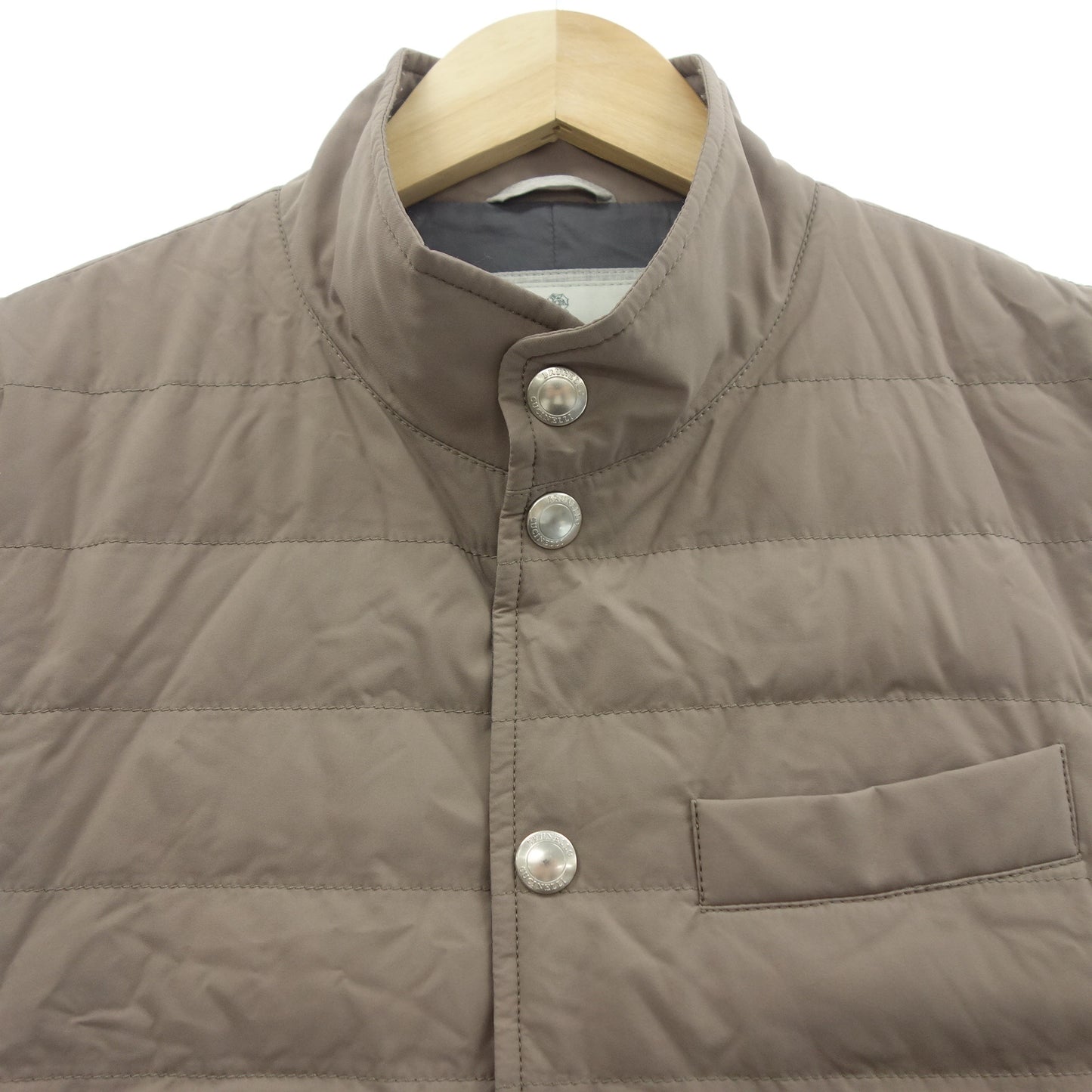 Brunello Cucinelli Down Vest Men's Mocha XS BRUNELLO CUCINELLI [AFA10] [Used] 