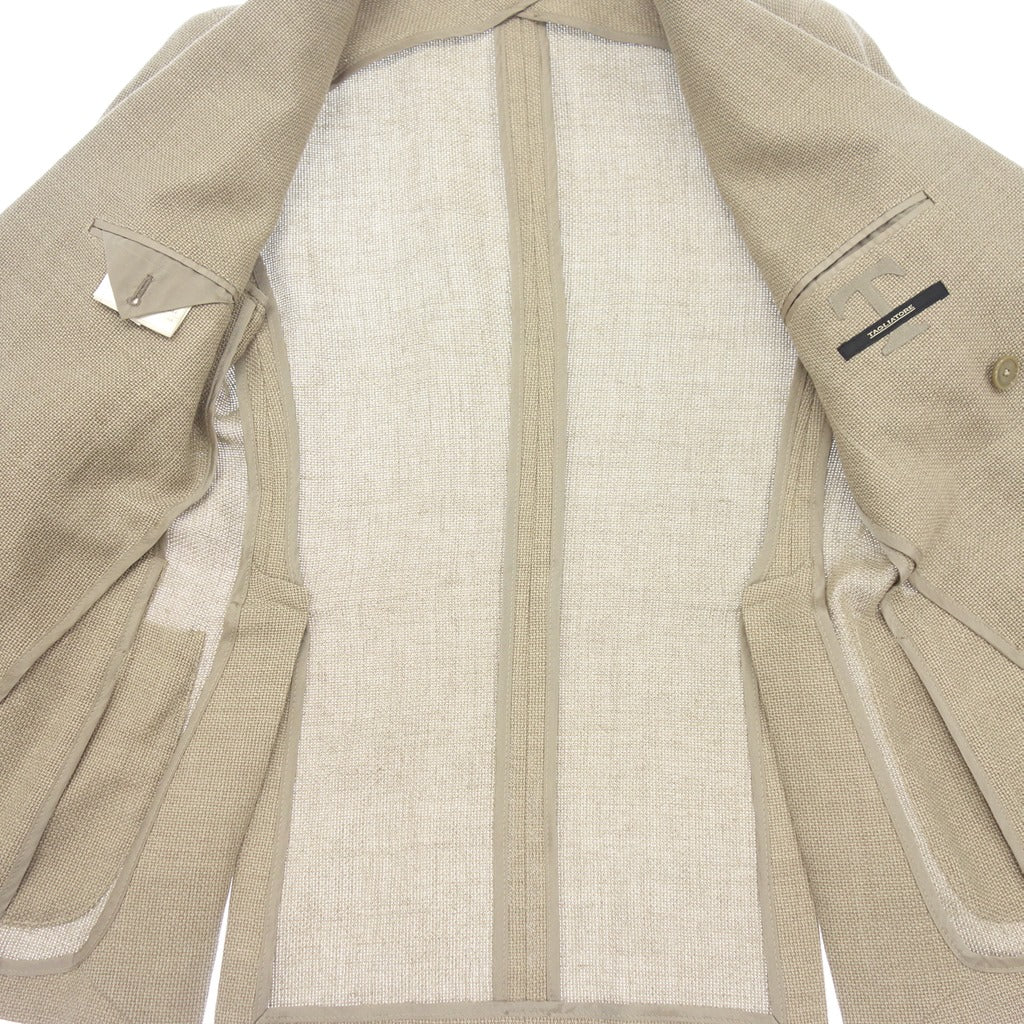 Good condition ◆ TAGLIATORE Tailored Jacket 6B Double Breasted Wool Linen 1SGG20Z Men's Size 44 Beige TAGLIATORE [AFB34] 