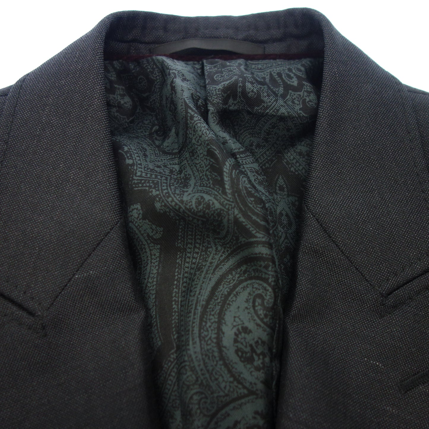 Good Condition ◆ Gucci 2B Jacket Lining Paisley Wool x Mohair 398949 Navy Size 44 Men's GUCCI [AFA8] 