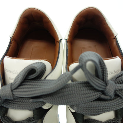 Ermenegildo Zegna 皮革运动鞋 Titian A2975X 男士 白色 8.5 Ermenegildo Zegna [AFC6] [二手] 