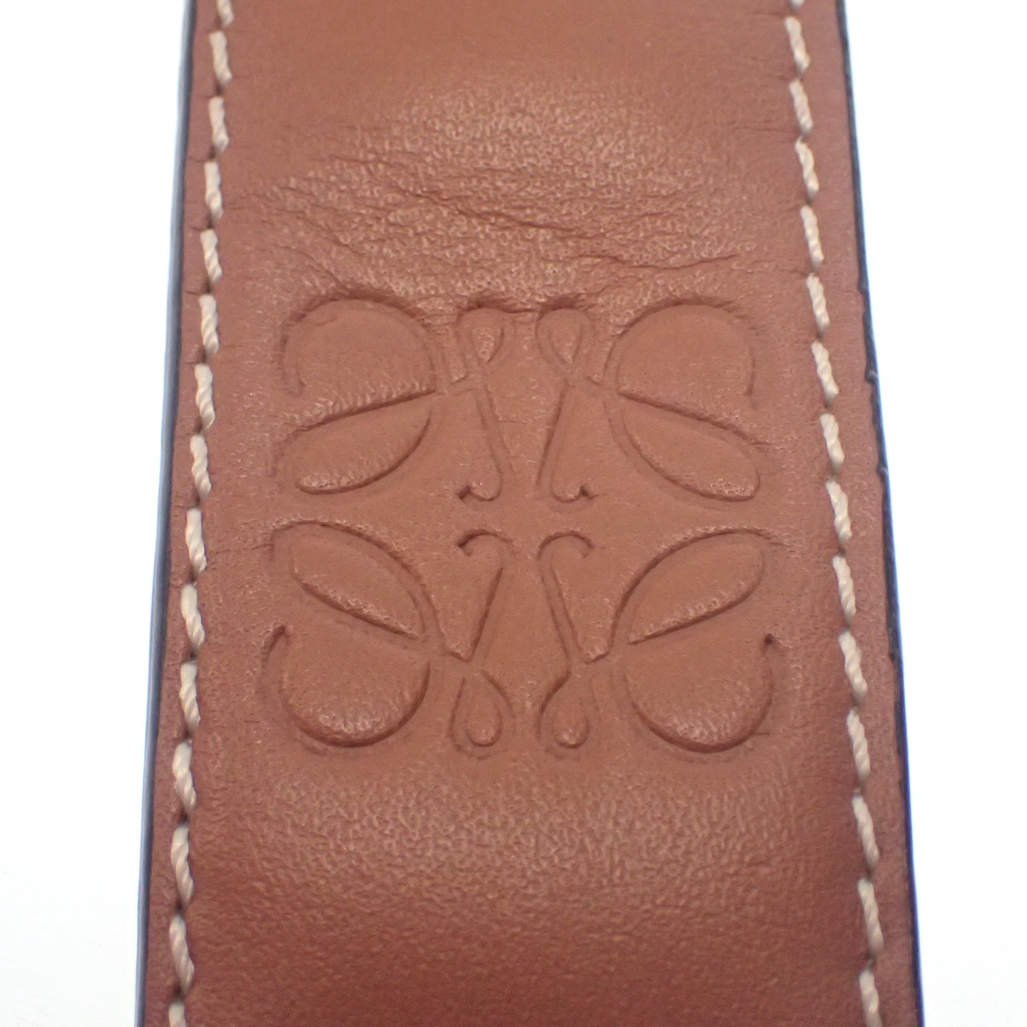 LOEWE Anagram slap bracelet leather brown LOEWE [AFI11] [Used] 