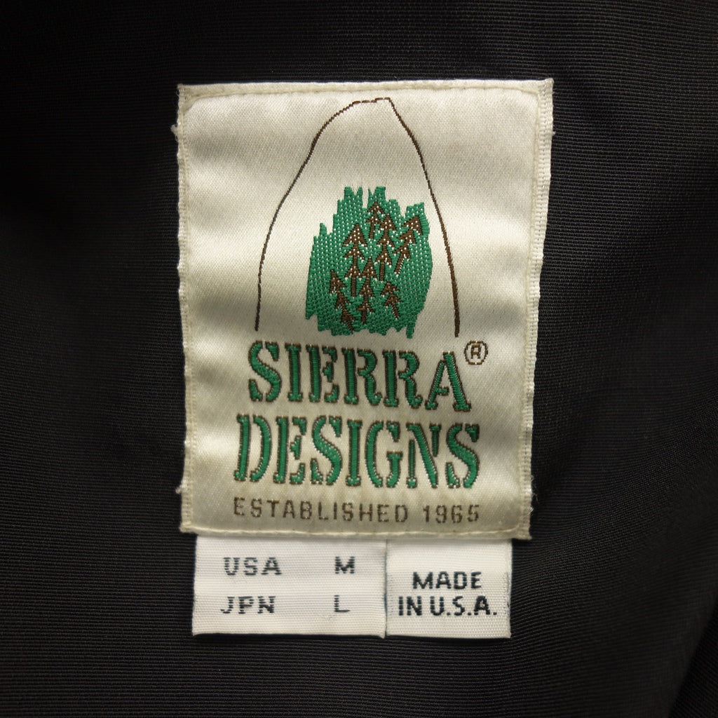 Used SIERRA DESIGNS Mountain Parka 60/40 Men's Black Size L Made in USA SIERRA DESIGNS [AFB4] 