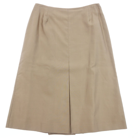 Prada Silk Skirt Slit Beige Women's 40 PRADA [AFB47] [Used] 
