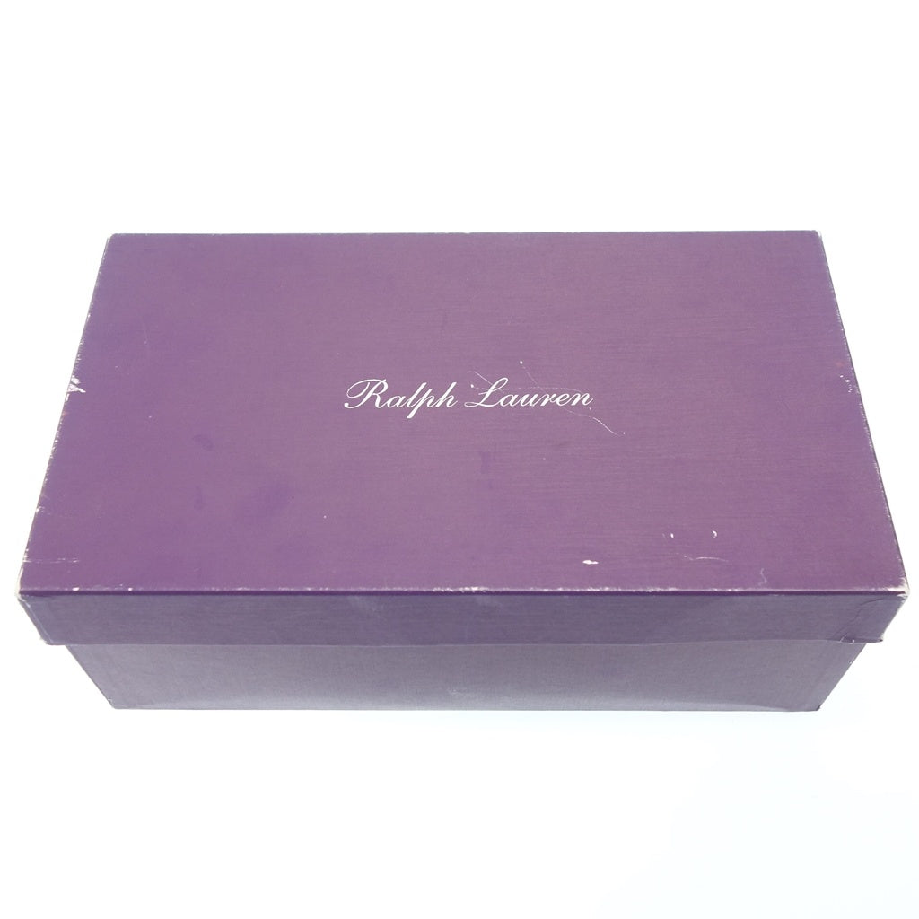 Like new◆Ralph Lauren Purple Label Leather Shoes S6920 Single Strap Men's Black Size 7.5E RALPH LAUREN PURPLE LABEL [AFD9] 