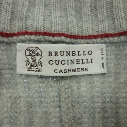 Brunello Cucinelli 纽扣开衫双层夹克羊绒混纺男士灰色 46 BRUNELLO CUCINELLI [AFB44] [二手] 