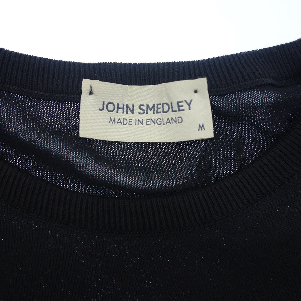 Good condition ◆ John Smedley Crew Neck Knit Sea Island Cotton 30G Men's Navy Size M JOHN SMEDLEY [AFB14] 