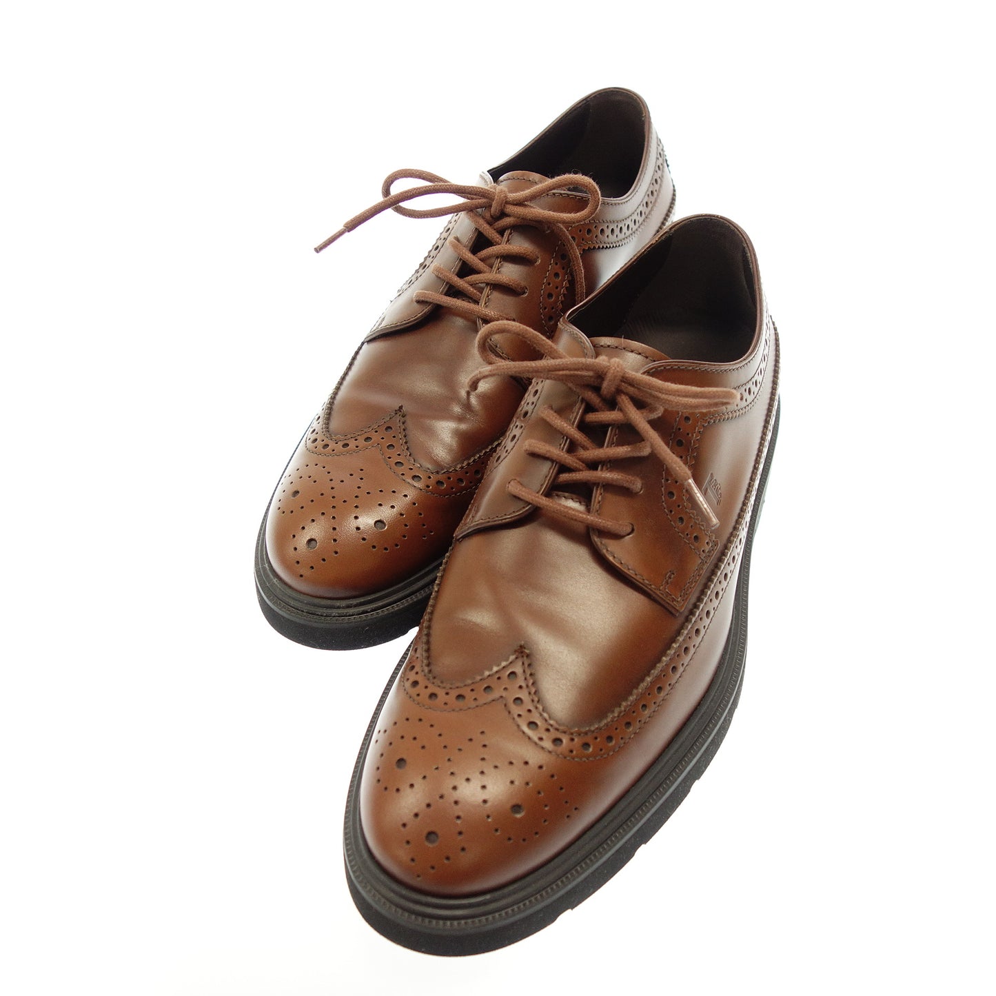 Good Condition◆Tod's Lace-up Leather Shoes Wing Tip Men's Brown Size 6 TOD'S [AFD6] 