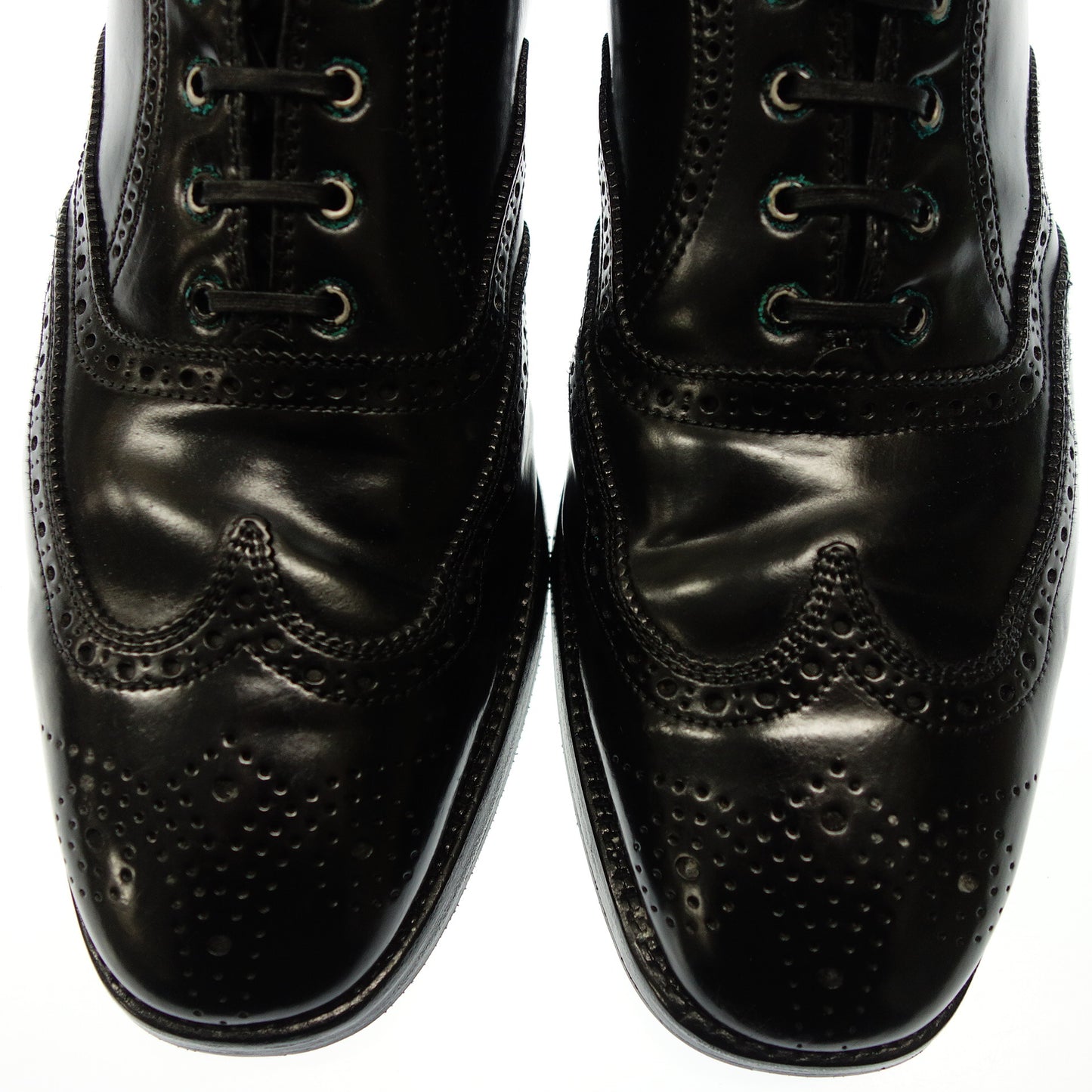 美品◆オールデン レザーシューズ 06610 ウイングチップ ブルックスブラザーズ別注 メンズ 9.5D 黒 Alden Brooks Brothers【AFC42】【中古】