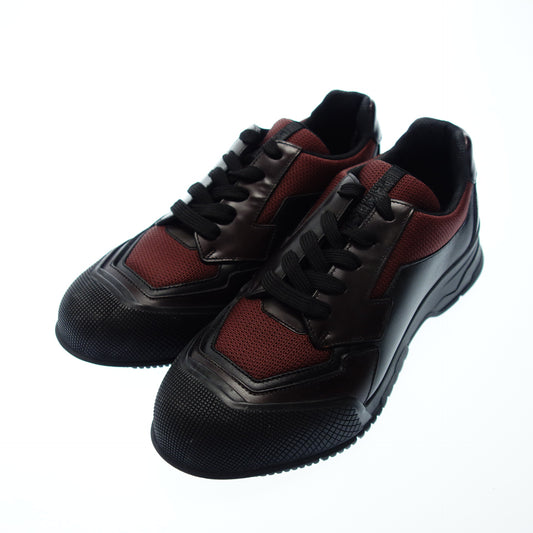 Prada leather sneakers switching 4E2718 Men's 6 black x red PRADA [AFD1] [Used] 
