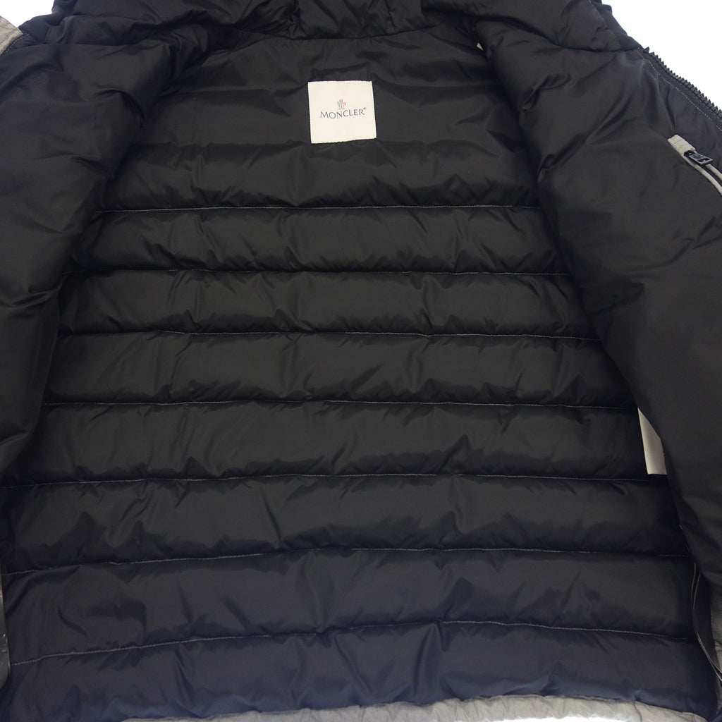 状况非常好 ◆ Moncler × Offwhite 羽绒服 Dinard 袖橡胶大徽标男式灰色 3 号 MONCLER × Offwhite [AFA12] 