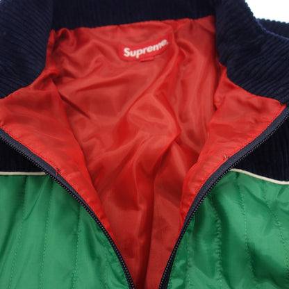 Good Condition ◆ Supreme Ski Jacket Corduroy Half Zip 13AW Men's Size M Navy Supreme [AFB3] 