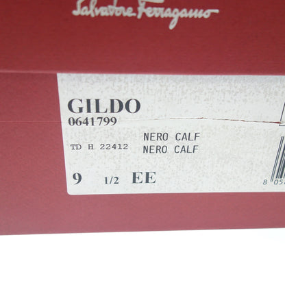 Like new◆Salvatore Ferragamo Leather Shoes Plain Toe Men's 9.5 Black Salvatore Ferragamo [AFD3] 