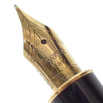 品相良好◆派克钢笔 Sonnet IIIT 笔尖 18K750 黑色 x 金色 PARKER SONNET [AFI11] 