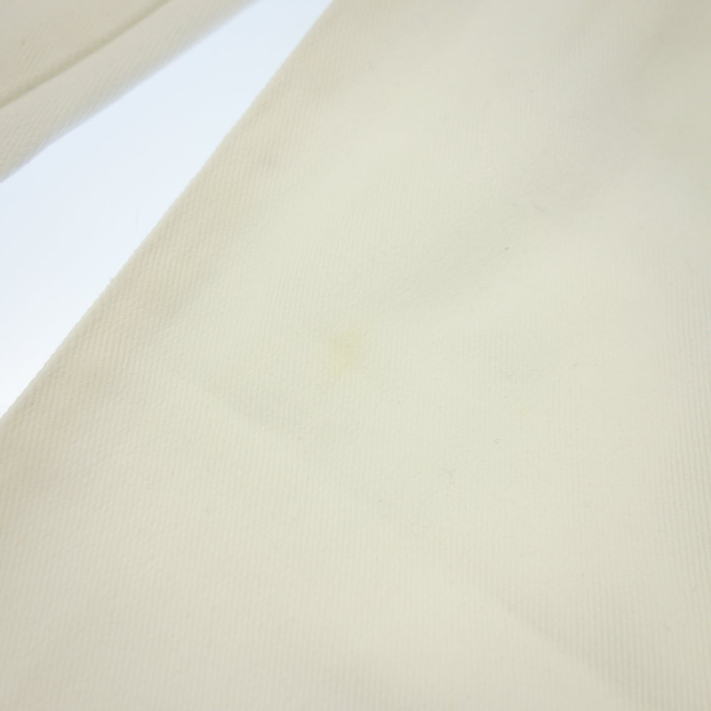 二手 ◆路易威登机车裤 拉链银色五金配件 女式 白色 36 码 LOUIS VUITTON [AFB45] 