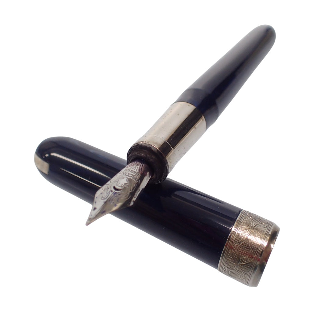 中古◆ビスコンティ レンブラント 万年筆 ペン先F ネイビー VISCONTI Rembrandt【AFI8】