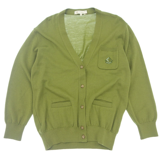 Good Condition ◆ Christian Dior Sports Cardigan Ladies Size M Olive Christian Dior Sports [AFB37] 