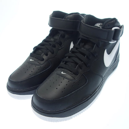 耐克运动鞋 Air Force 1 MID 07 DV0806-001 男式 27.5 厘米 黑色 x 白色 带盒子 NIKE [AFD4] [二手] 