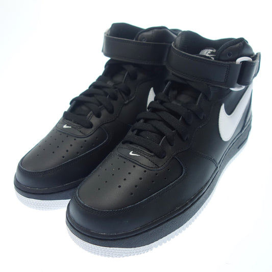 Nike sneakers Air Force 1 MID 07 DV0806-001 Men's 27.5cm Black x White with box NIKE [AFD4] [Used] 