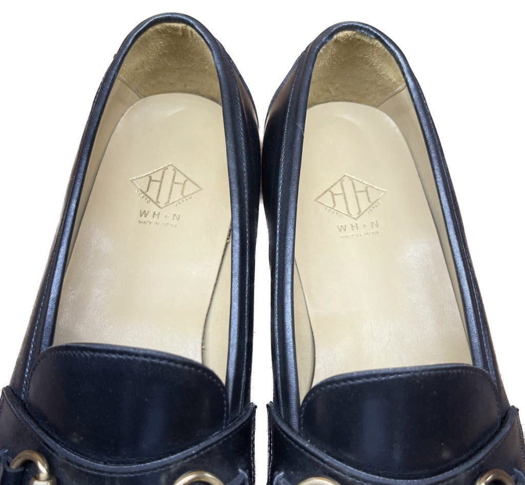 Very good condition◆Double H leather shoes bit loafers NWH0001 black 8.5 WH 