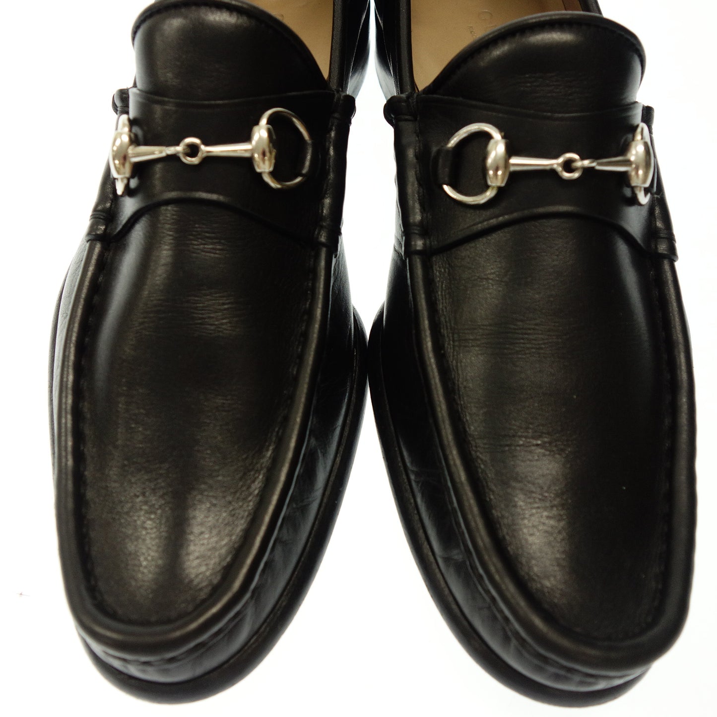 Very good condition ◆ Gucci leather shoes bit loafers ladies black 37.5C ​​115763 Gucci [AFC30] 