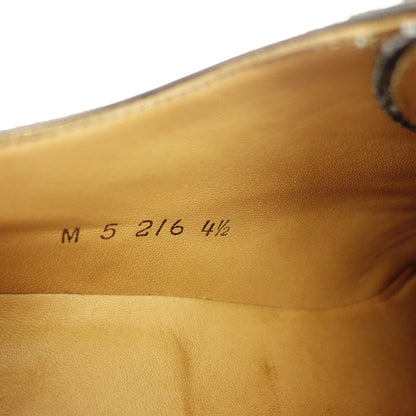 状况非常好◆大冢鞋 Ⅿ-5 216 平头皮鞋 天鹅颈 Weinheimer 男式 4.5 黑色 OTSUKA [AFD2] 