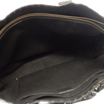 Used ◆ Celine Boogie Bag Hand Studded Leather Black CELINE [AFE6] 