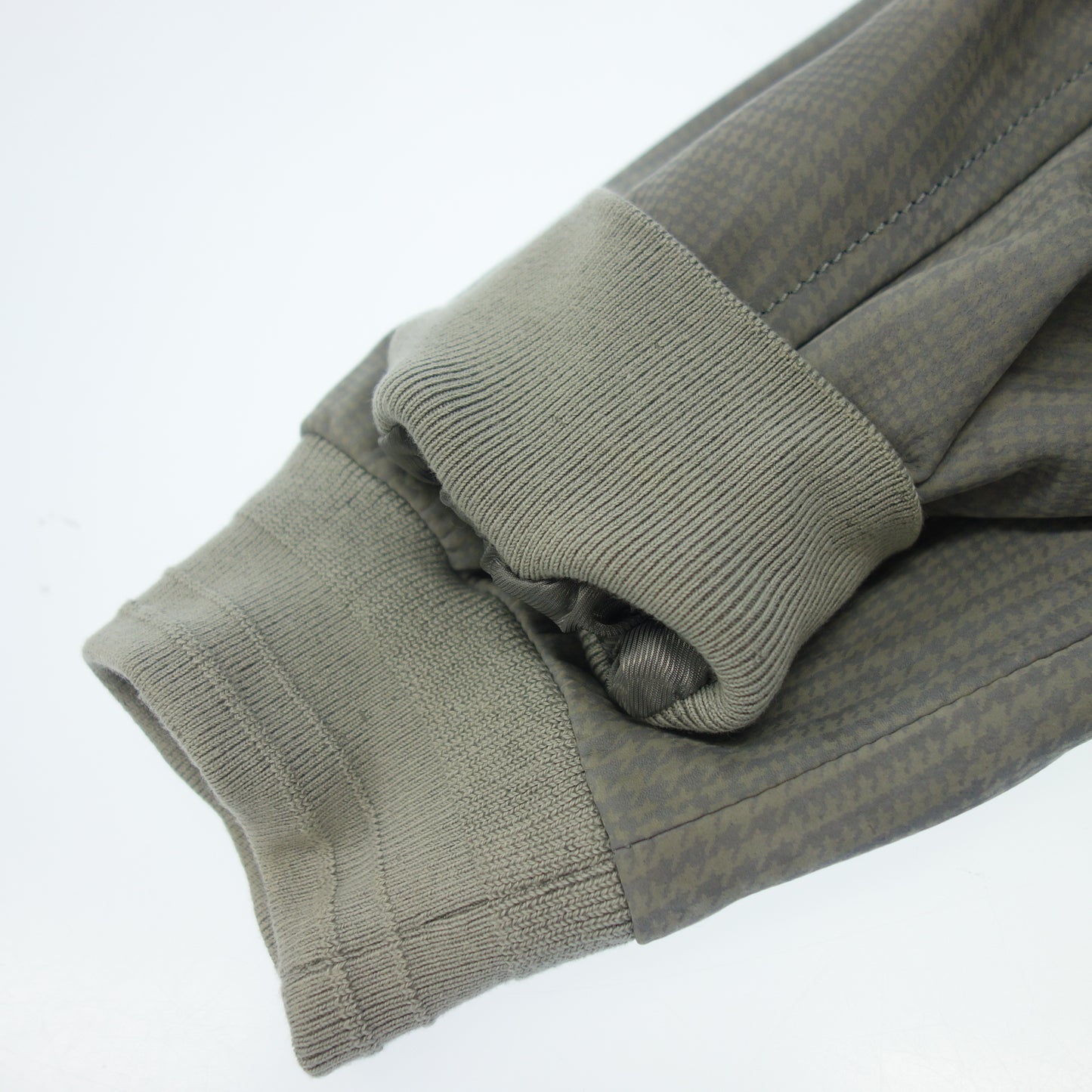 Good Condition ◆ Brioni Leather Blouson Zip Up Check Suede Size 54 Men's Gray Brioni [AFB43] 