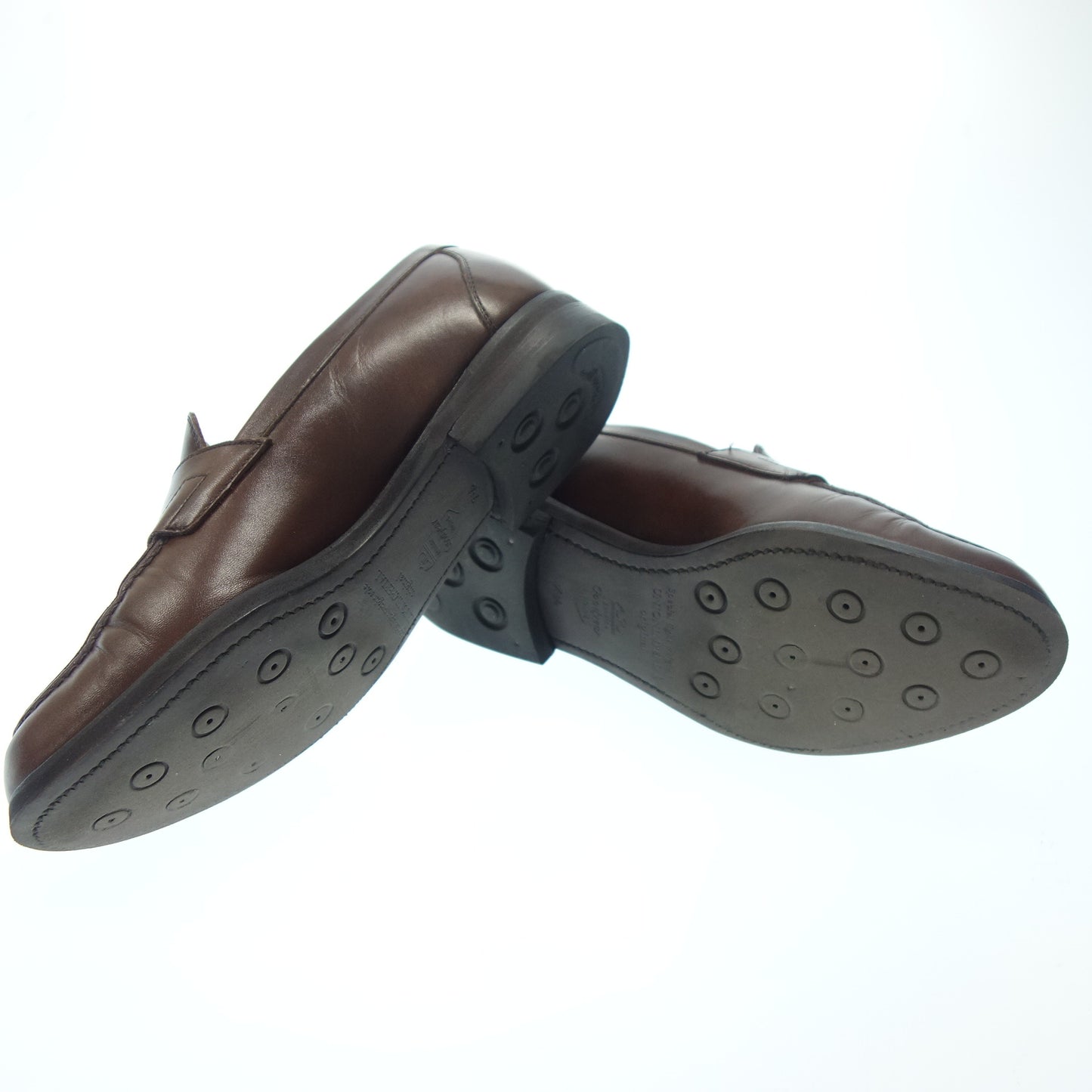 Good condition◆Union Imperial Loafers U2008 Water proof leather Men's 7.5 Brown UNIONIMPERIAL [AFC51] 