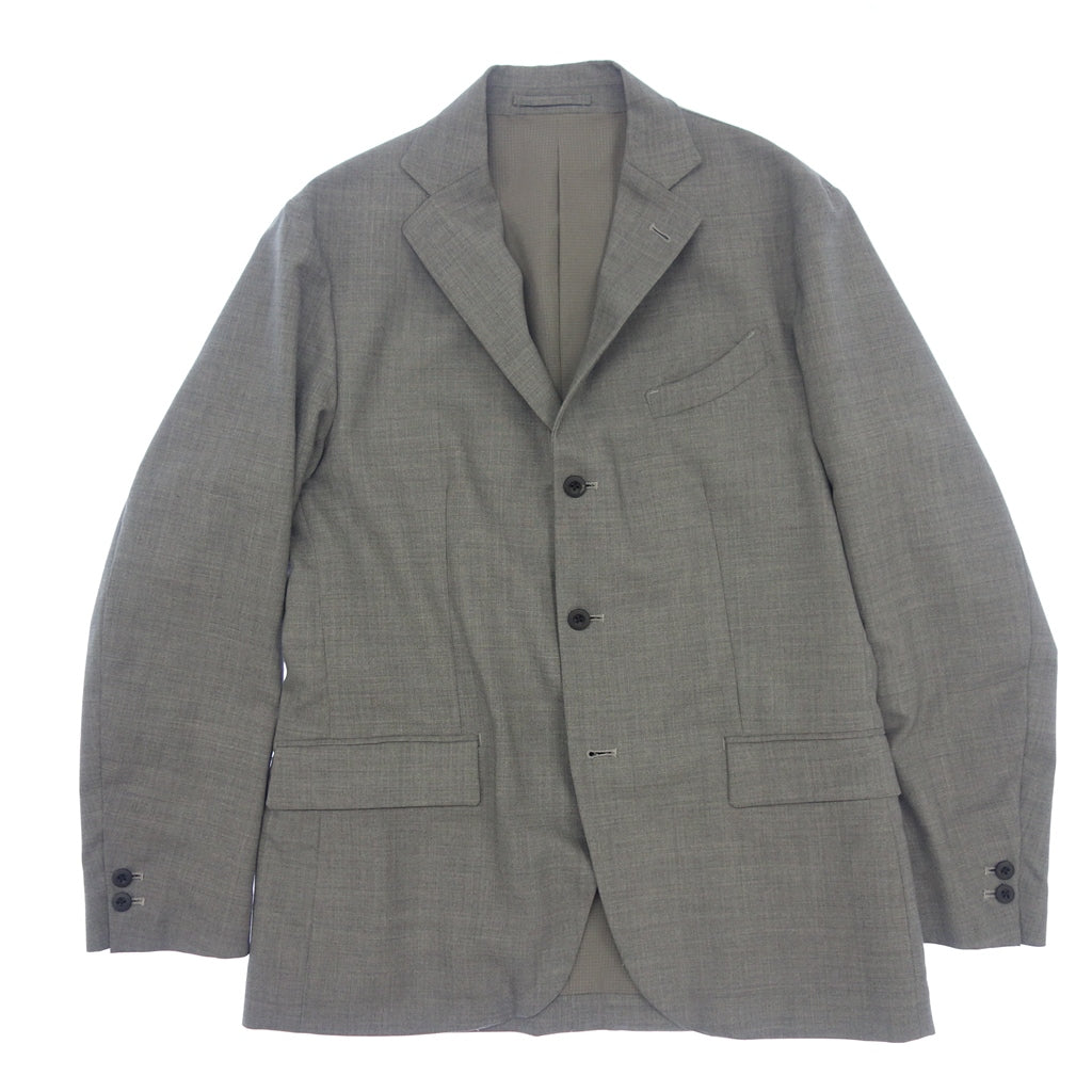 美品◆テアトラ テーラードジャケット 3B 段返り 15AW Slver and Gold Umeda別注 メンズ グレー ウール サイズ50 TEATORA【AFB38】