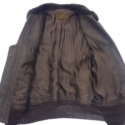 Good Condition◆Rainbow Country G-1 Flight Jacket Men's Size 38 Brown Rainbow Country [AFB7] 