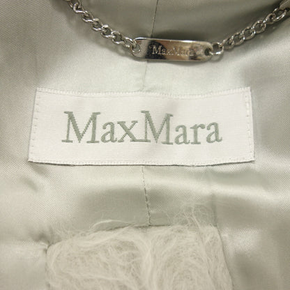 状况非常好 ◆ Max Mara 束带外套羊驼毛毛茸茸女式灰色 US4 MaxMara [AFA14] 