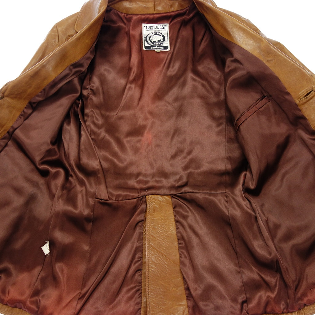 中古◇イースト ウエスト 3B メンズ レザージャケット 1970年代
