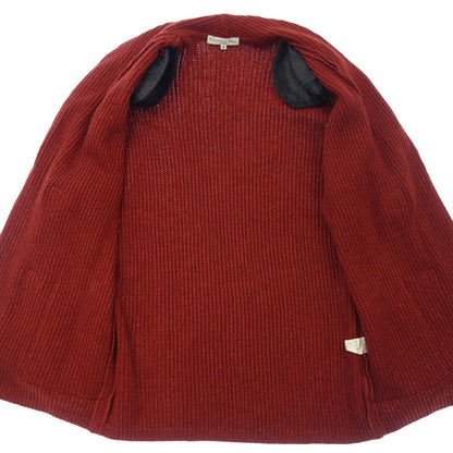 Used Christian Dior Knit Cardigan Duffle Silk Blend Wool Women's M Red Christian Dior [AFA24] 