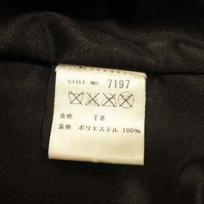 状况良好 ◆ Yohji Yamamoto × Schott 骑士夹克皮革女士尺寸 XS 黑色 Yohji yamamoto × Schott [AFG1] 