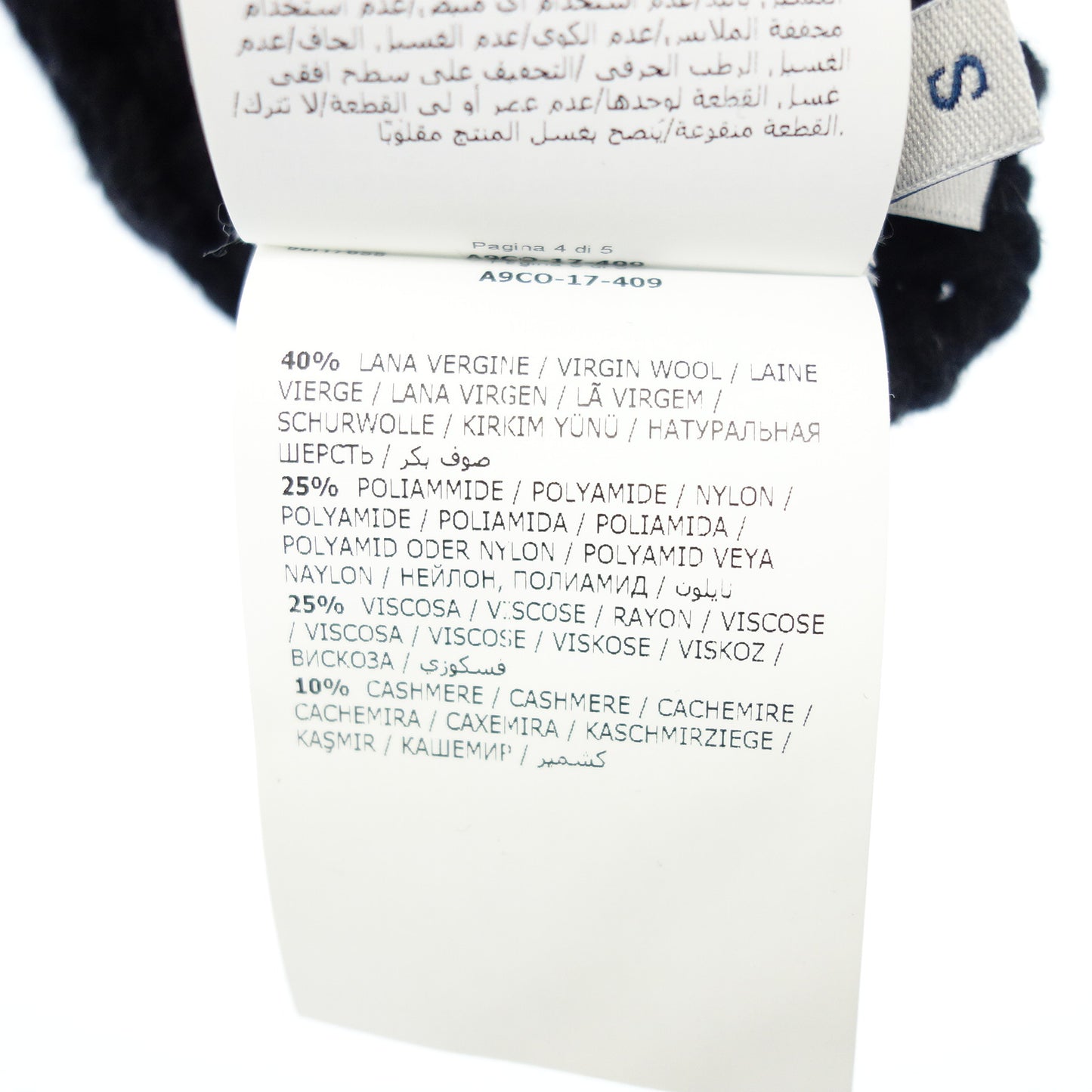 Very good condition◆Moncler gloves cashmere blend GUANTI black S MONCLER [AFI22] 