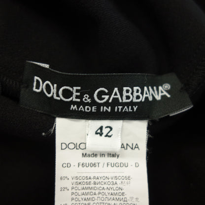 Very good condition ◆ Dolce &amp; Gabbana One Piece Lace Switching Ladies Black Size 42 DOLCE &amp; GABBANA [AFB26] 