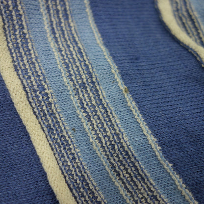 Used ◆LOEWE Knit Sweater Striped Linen Blend Men's M Blue LOEWE [AFB8] 